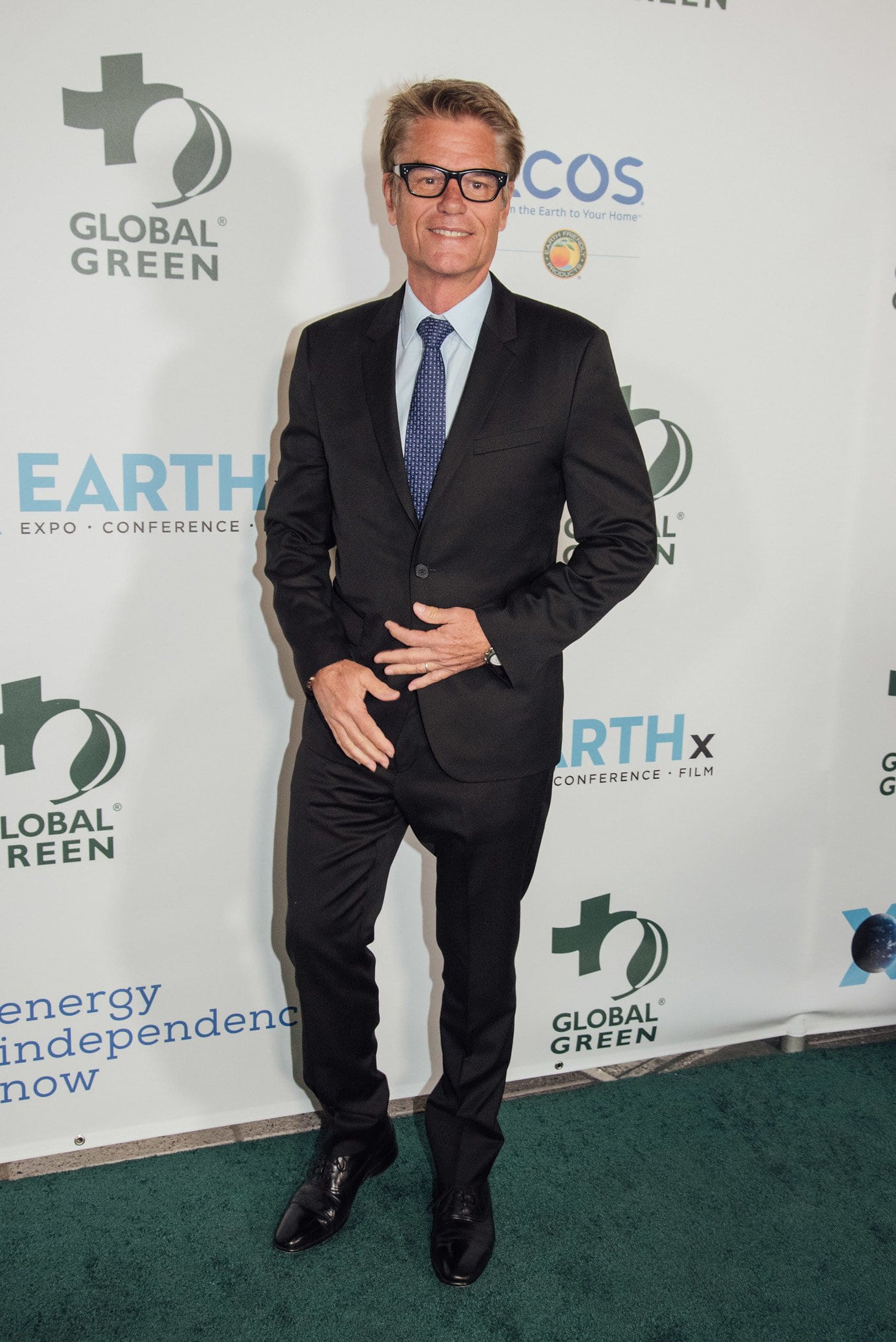 Actor Harry Hamlin on the Global Green step-and-repeat at an EARTHx gala in Los Angeles