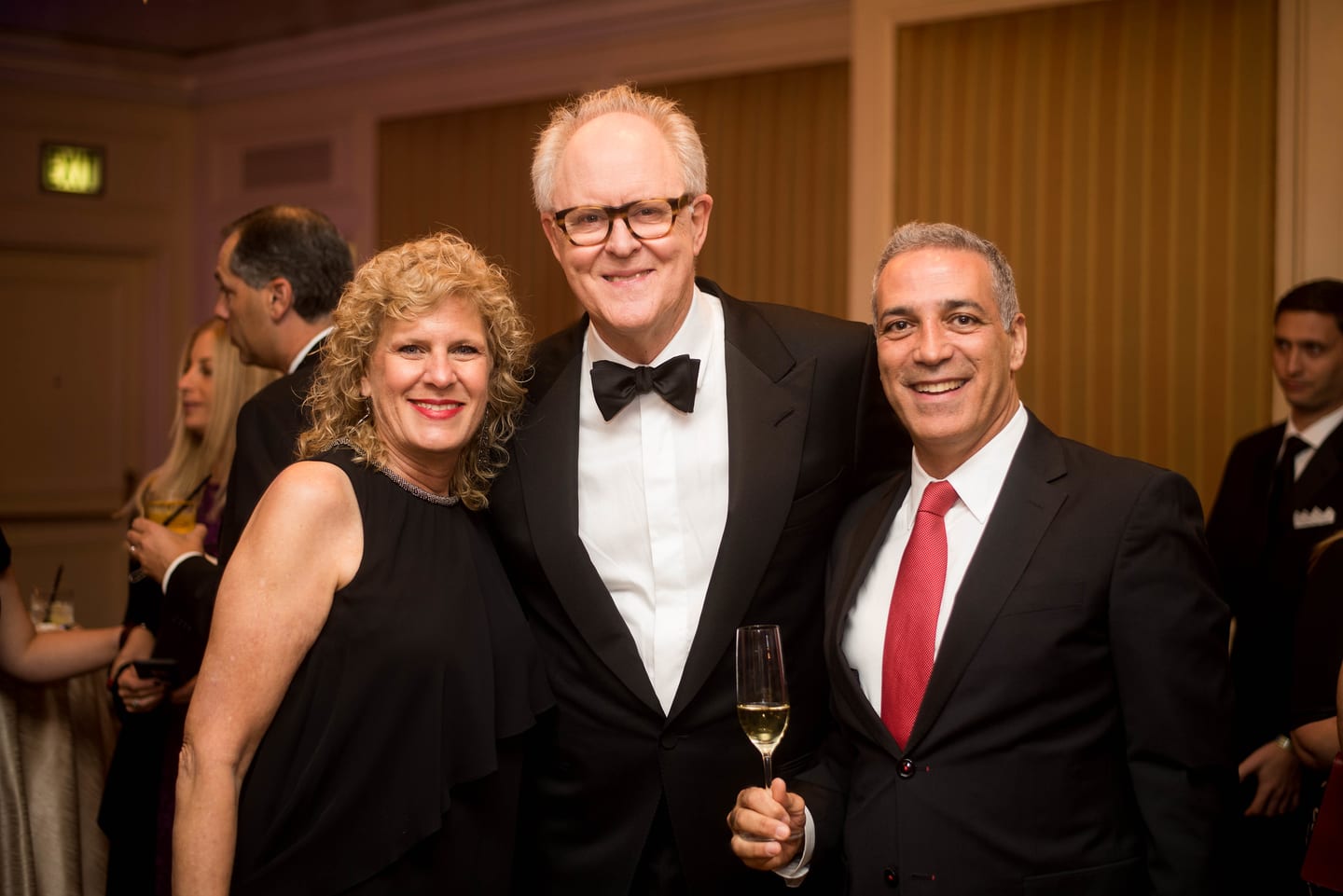 Actor John Lithgow with guests at the Friends of Sheba gala