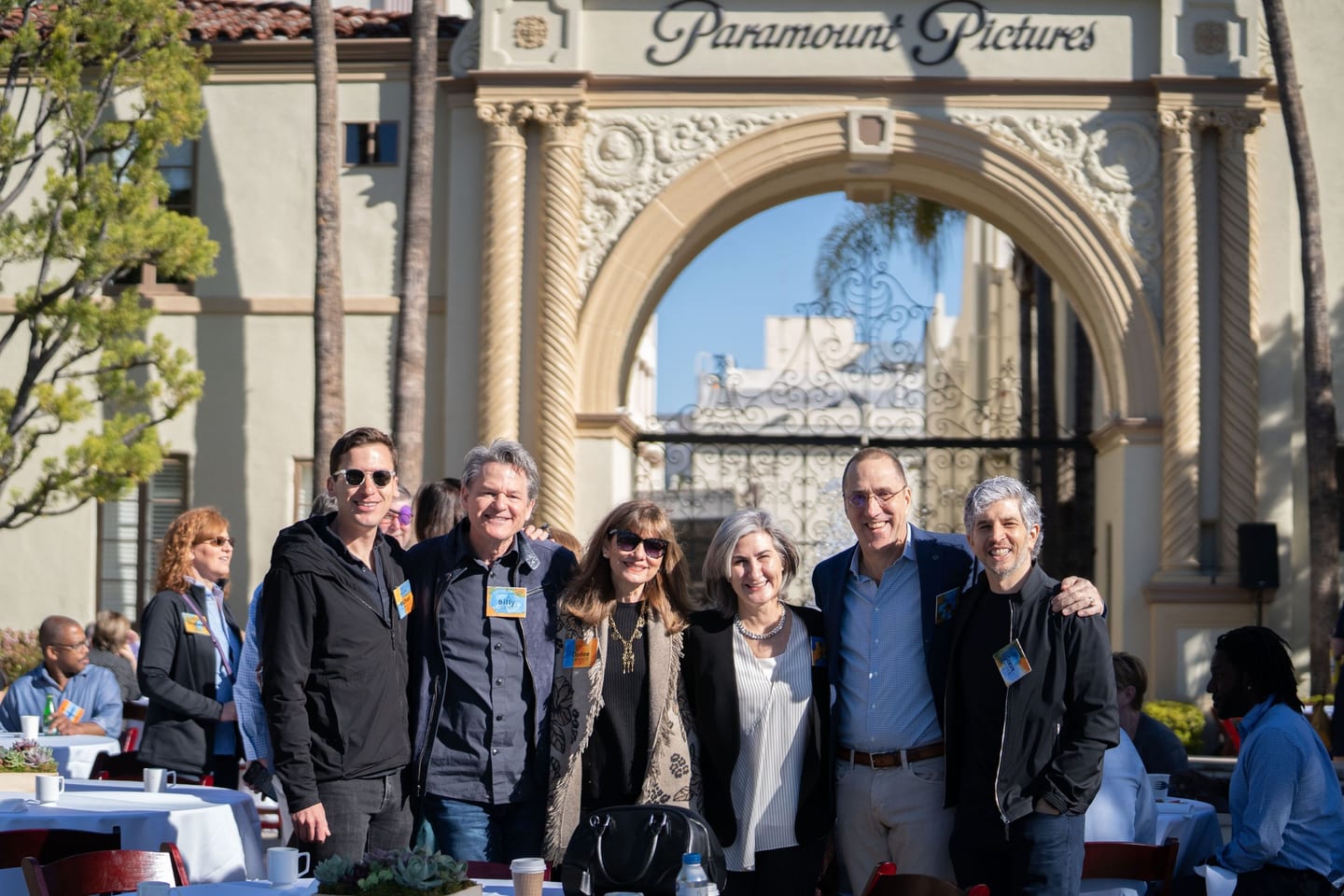 Event group photographed at the Paramount Pictures Bronson Gate