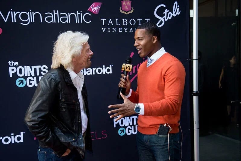 Richard Branson at a Virgin brand event in Los Angeles
