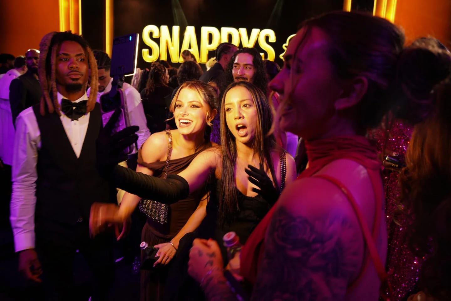 Attendees at a Snap Inc. branded awards event in Santa Monica