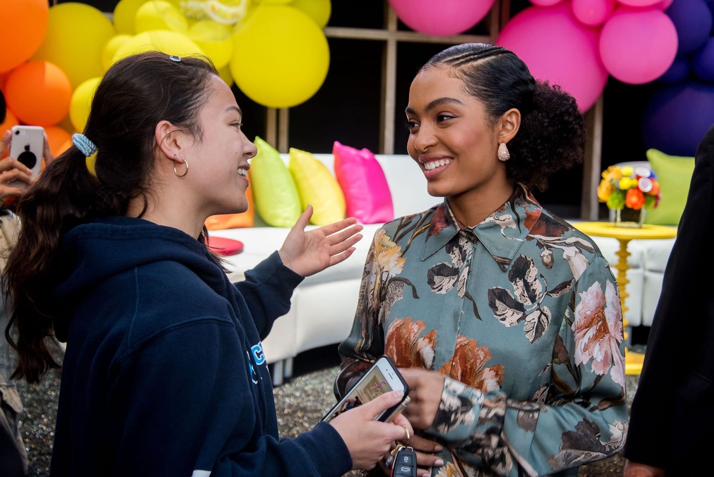 Actress Yara Shahidi at a brand event at Westfield Century City